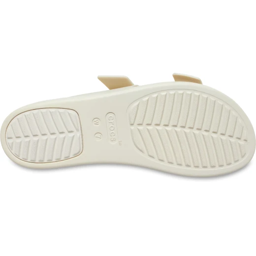 صندل Crocs Brooklyn Buckle نسائي منخفض اللون بيج، أشرطة قابلة للتعديل، تقنية LiteRide فوم لراحة تدوم طوال اليوم، مقاسات 38-39، تصميم متعدد الاستخدامات، مثالي للعمل واللعب - كروكس - Image 5