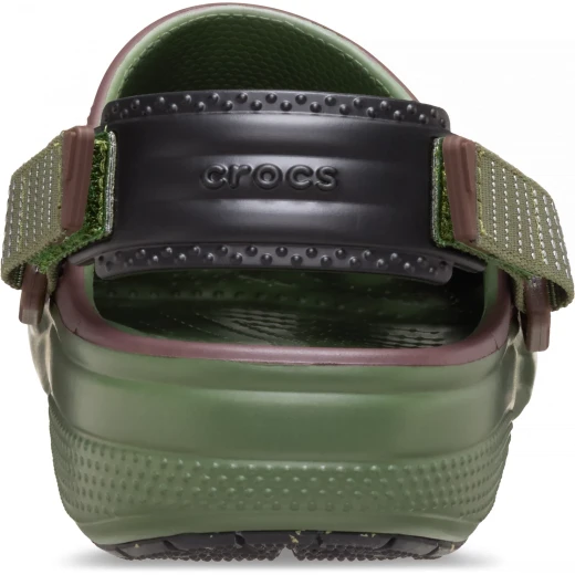 Crocs Unisex Classic Turbo Clog Brown Sporty Comfort Revolution 41 42 Enhanced Traction Adjustable Backstrap Reflective Detailing Sporty Color Blocking - Crocs - Image 5