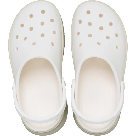 شبشب كروكس كلاسيك مكدس نسائي أبيض مريح مقاس 37 38 - كروكس - Image 8