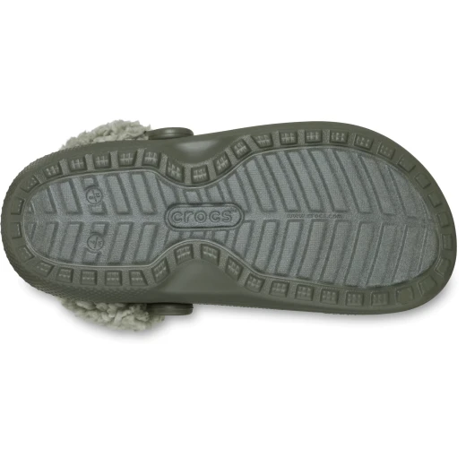 Crocs Unisex Classic Fleece Lined Clog Olive Green Cozy Comfort 42 43 Indoor Outdoor Slippers Winter Warmth Pivoting Heel Strap Lightweight Croslite Foam Construction - Crocs - Image 5