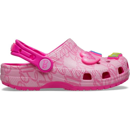 Barbie Toddler Classic Clog Pastel Pink 20 21 with Jibbitz Charms - Barbie - Image 2
