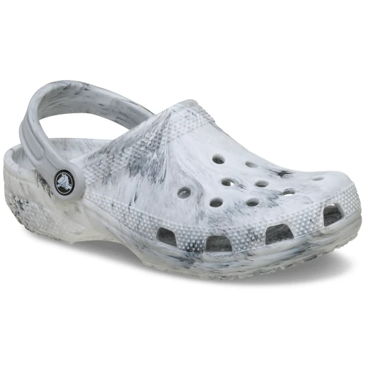 شبشب كروكس للجنسين كلاسيك مرقط بالألوان المائية رمادي، بتصميم فني، مقاسات 37 38 - كروكس - Image 3