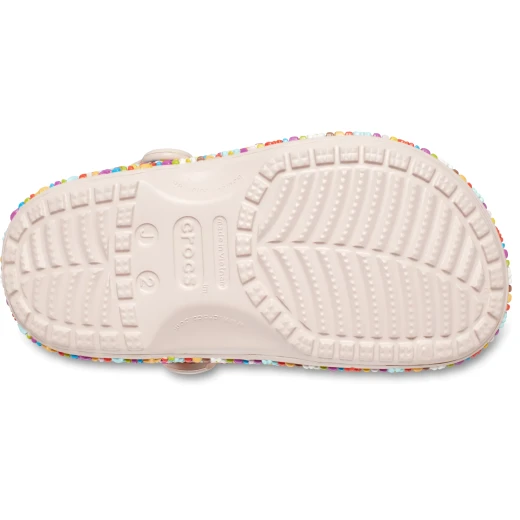 Crocs Kids Classic Beaded Band Clog Beige Shoes for Children Sizes 37 38 Featuring Fun Bead Design Comfortable Lightweight Croslite Foam Construction Easy to Wear - Crocs - Image 6