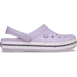 Crocs Unisex Crocband Speckled Band Clog Purple 39 40 Lightweight Comfortable Slip On Shoes with Pivoting Heel Strap Easy to Clean and Customize with Jibbitz Charms