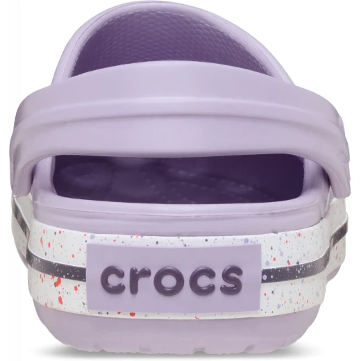Crocs Unisex Crocband Speckled Band Clog Purple Size 34 35 Comfortable Lightweight Water Friendly Slip On Casual Shoes with Pivoting Heel Strap and Jibbitz Compatible Design - Crocs - Image 5