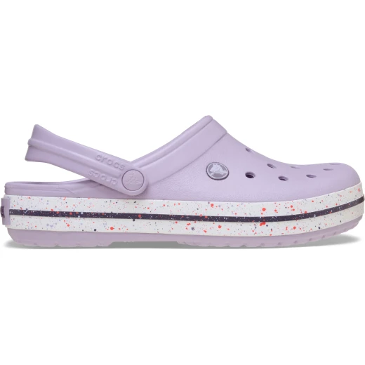 Crocs Unisex Crocband Speckled Band Clog Purple Size 34 35 Comfortable Lightweight Water Friendly Slip On Casual Shoes with Pivoting Heel Strap and Jibbitz Compatible Design - Crocs - Image 7