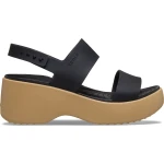 Crocs Brooklyn Sky Women's Sandal with LiteRide Foam Technology in Black, Sizes 38 39. Offers Effortless Style, All Day Comfort and Wardrobe Versatility. Perfect for Work and Play. - Crocs