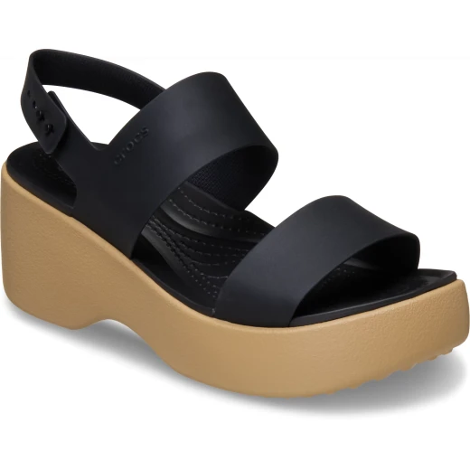 Crocs Brooklyn Sky Women's Sandal with LiteRide Foam Technology in Black, Sizes 38 39. Offers Effortless Style, All Day Comfort and Wardrobe Versatility. Perfect for Work and Play. - Crocs - Image 3