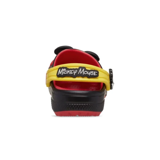 Crocs Kids' Mickey Mouse Classic Clog Black and Red Iconic Design with 3D Face Detail and Character Rivets Sizes 30-31 Comfortable Footwear - Crocs - Image 4