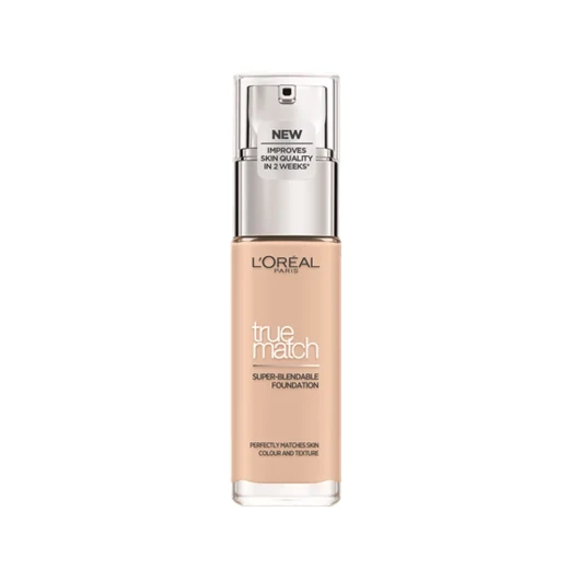 L'Oreal True Match Makeup Rose Ivory C1 Foundation, Lightweight, Natural Finish, 30ml