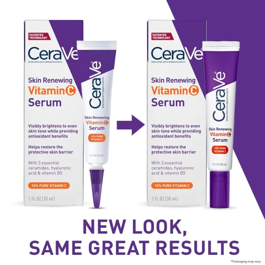 CeraVe Vitamin C Serum for Face, Skin Brightening with Hyaluronic Acid, 30 ML - CeraVe - Image 6