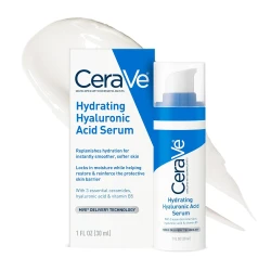 CeraVe Hydrating Hyaluronic Acid Face Serum with Vitamin B5, 1 Ounce, 30 ml
