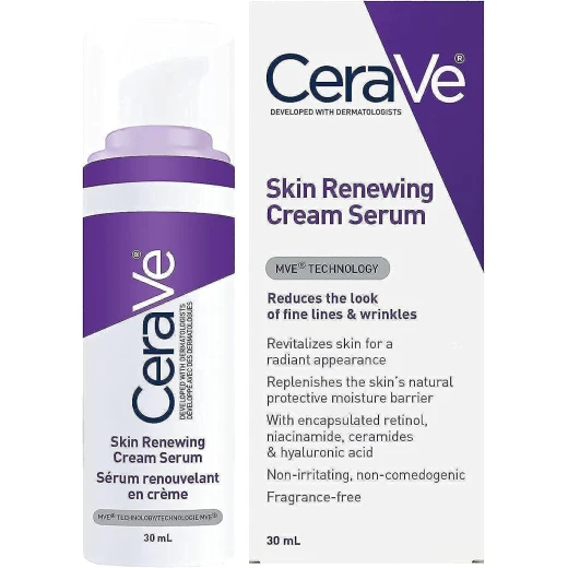 CeraVe Skin Renewing Retinol Face Serum 1 Fl Oz, Anti Aging Moisturizer CeraVe Skin Renewing Retinol Face Serum 1 Fl Oz, Anti Aging Moisturizer