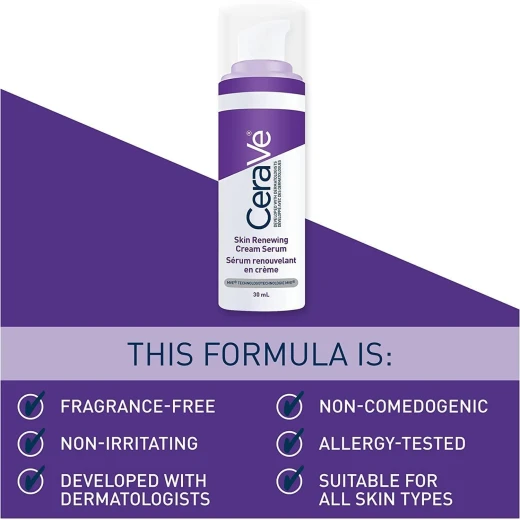 CeraVe Skin Renewing Retinol Face Serum 1 Fl Oz, Anti Aging Moisturizer - CeraVe - Image 6