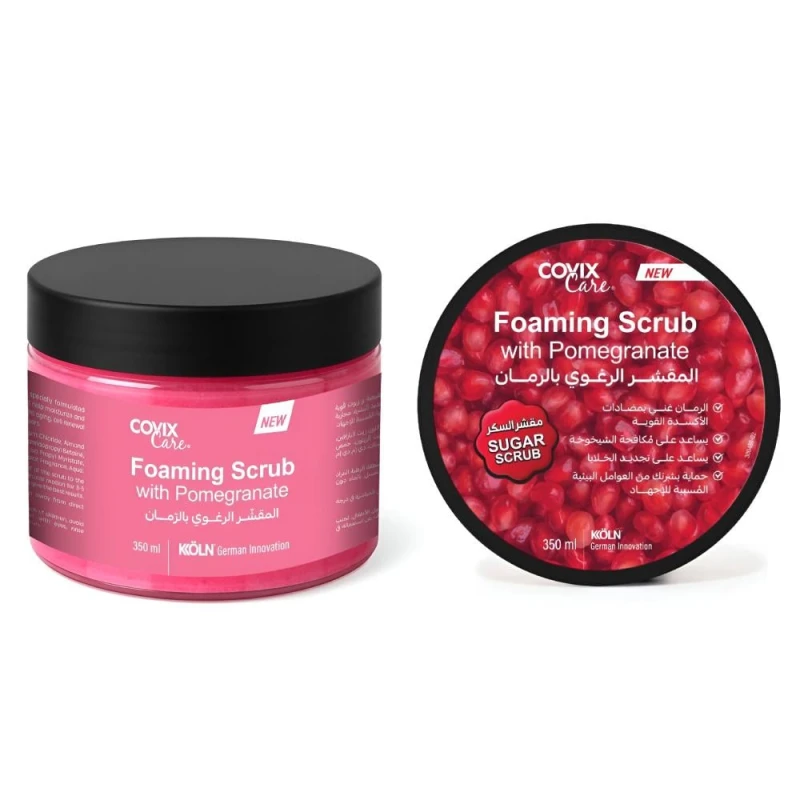 Covix Care Pomegranate Soap Scrub 350ml, Gentle Exfoliation for Soft, Radiant Skin - Covix