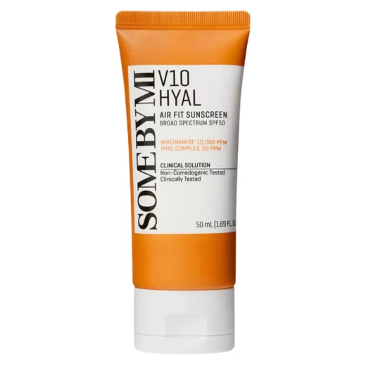 Some By Mi V10 Hyal Air Fit Sunscreen SPF 50, 50ml, Hydrating Sun Protection
