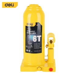DELI 6T Hydraulic Bottle Jack for Automotive, Construction, and Industrial Use