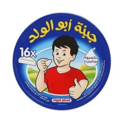 جبنة ريجال بيكو ابو الولد المثلثات 16 قطعة، 240 جرام، جبنة كريمية قابلة للدهن