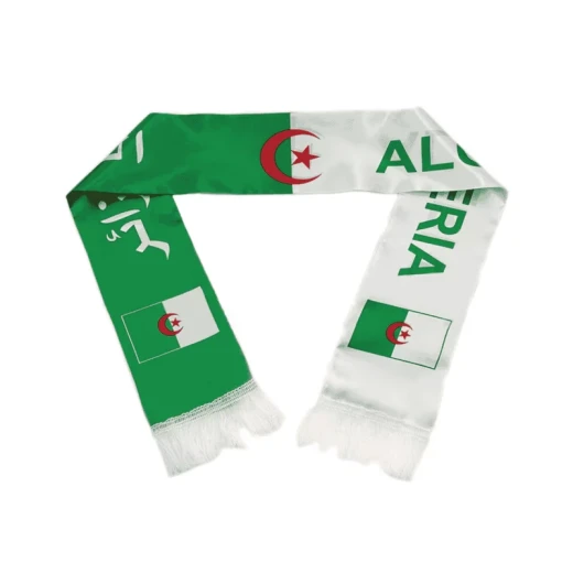 Algeria World Cup 2026 Fan Scarf 14x135cm Soft Polyester for Matches and Gifting