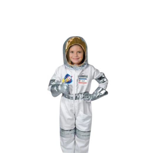 Dream Weaver Astronaut Costume Space Explorer Kit for Kids Aged 7 to 10 Years with Realistic Details for Dress Up and Playtime Adventures Large Size