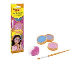طقم طلاء وجه جوفي فانتازي، يتضمن 3 ألوان زاهية، 8 مل لكل منها، مثالي للحفلات والهالوين والمرح الإبداعي للأطفال والكبار. سهل الاستخدام والغسل.