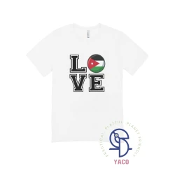 Jordan Kids T Shirt White Cotton Love Jordan Independence Day National Occasions 2 Years Old Featuring Premium Quality Turkish Made Fabric with Unique Designs and Vibrant Colors