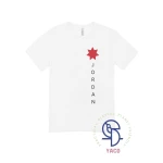 تي شيرت Jordan Star على الجانب للبالغين من القطن الناعم أبيض 5XL. تصميم فريد من نوعه بجودة تركية ممتازة. أضف لمسة شخصية إلى خزانة ملابسك.