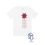 Premium Embroidered Adult T Shirt in White, Featuring Unique Designs and Crafted in Turkey with High Quality Cotton. Available in 5XL Size.