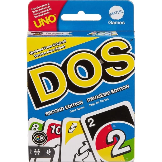 Mattel Games DOS Second Edition Card Game Color Blind Accessible Deck for Families and Parties - Mattel Games - Image 3