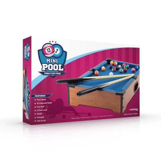 The Source Table Top Pool Table for Kids, Compact Wood Design, Includes Cues and Balls - The Source - Image 3
