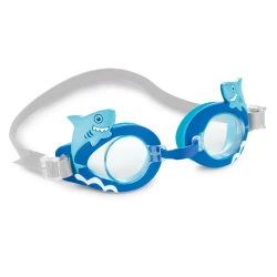 Fun Kids Goggles for Children Ages 3-8 Years Assorted Colors with Shark Design