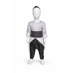 Authentic Palestinian Boy's Traditional Outfit Set for 2 Year Olds Featuring a Complete Ensemble Including a Hat Perfect for Cultural Celebrations and Events, High Quality Fabric