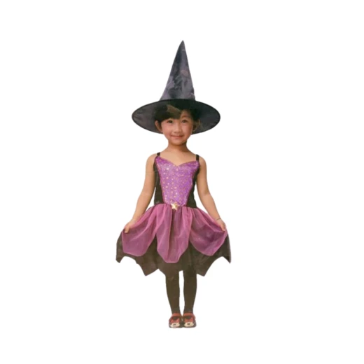 Enchanting Witch Costume Unleash Magic for Kids Aged 3 to 5 Years Old. Perfect for Halloween, Magical Play, & Spooky Fun. Features a Captivating, Spellbinding Design.