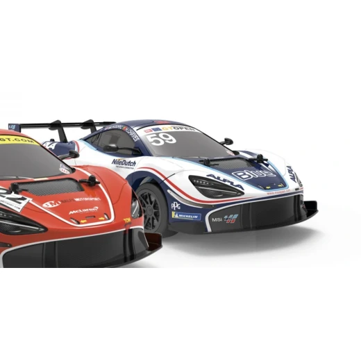 سيارة ريموت كنترول RW ماكلارين 720S GT3 بمقياس 1:12 زرقاء ببطارية قابلة للشحن 7.2 فولت - ار دبليو - Image 2
