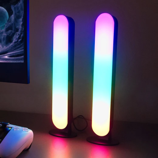 مجموعة The Source RED5 المكونة من 2 شريط إضاءة LED مفعّلة بالصوت: تجربة سمعية بصرية غامرة مع أوضاع إضاءة متعددة للموسيقى والألعاب والمزيد - ريد5 - Image 9
