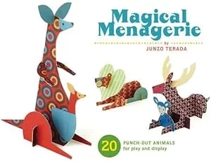 كتاب حيوانات منمنمة سحرية قابلة للقص واللعب 20 حيوانًا للعرض - Image 2
