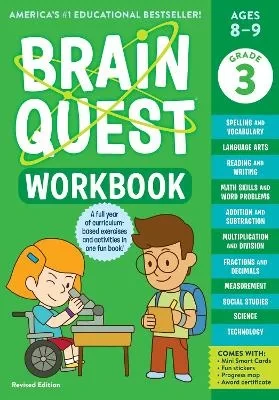 كتاب Brain Quest للصف الثالث: أنشطة الرياضيات واللغة والفنون والعلوم كتاب Brain Quest للصف الثالث: أنشطة الرياضيات واللغة والفنون والعلوم