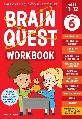 كتاب Brain Quest للصف السادس: كتاب تمارين الرياضيات واللغة والعلوم التعليمي كتاب Brain Quest للصف السادس: كتاب تمارين الرياضيات واللغة والعلوم التعليمي