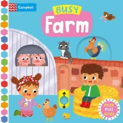 Campbell Busy Books Busy Farm Interactive Children's Book 4 Features Engaging Farm Animals and Activities Encouraging Learning and Sensory Development Perfect for Young Readers