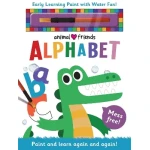 كتاب أبجدية الحيوانات المائية المبكرة للأطفال الصغار، رسم خالٍ من الفوضى، من الألف إلى الياء