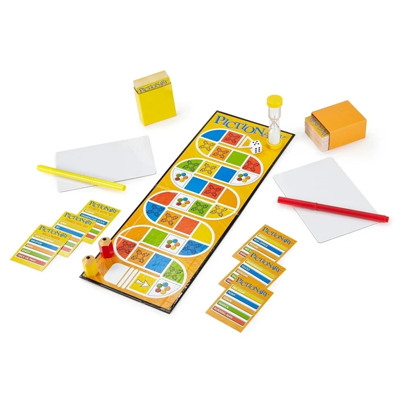 لعبة Pictionary إصدار القطن لعبة عائلية ممتعة للحفلات للأعمار 8+