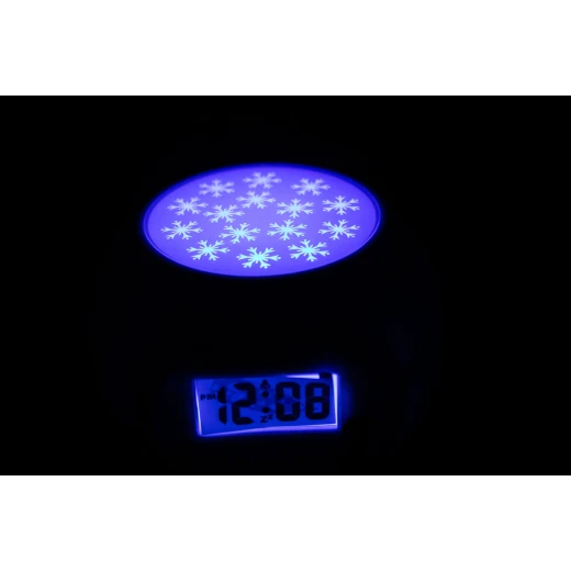 ساعة منبه ديزني فروزن للأطفال، شاشة LED زرقاء، عرض رقاقات الثلج - ديزني - Image 5
