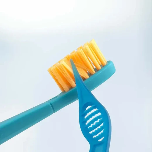 Flipper Twigo Kids Toothbrush Set, Extra Soft Bristles, Orange and Blue, 2 Pack - Flipper twigo - Image 4