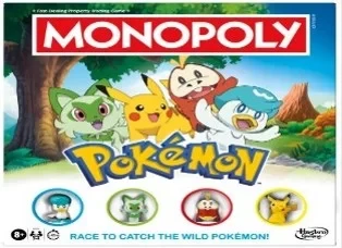 Monopoly Pokémon Board Game Catch, Trade, and Compete for Family Fun - Monopoly - Image 2