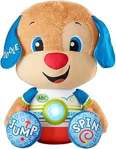 لعبة LNL So Big Puppy QE: جرو كبير ولطيف للأطفال بعمر 3 سنوات فما فوق، تصميم ناعم وقابل للعناق، يعزز اللعب الخيالي، هدية مثالية للأطفال