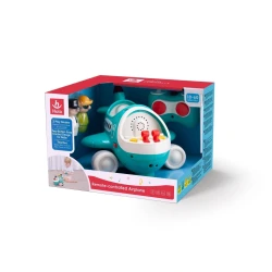Hola Remote Controlled Airplane Toy for Kids with Removable Figures, Lights, Sounds, 2 Control Modes, and Promotes Hand Eye Coordination and Fine Motor Skills
