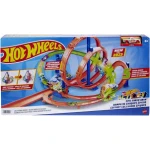 مجموعة لعب Hot Wheels Epic Crash Dash المثيرة: انطلق في مغامرات التصادم المثيرة! تتضمن مسارات إطلاق، مناطق تحطم، وسيارات بمقياس 1:64، مناسبة للأطفال بعمر 4 سنوات فما فوق. - HW (مترجمة)