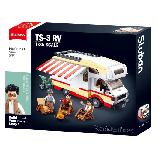 ModelBricks 1/35 TS-3 RV Military Vehicle Model Kit, Featuring 506 Pieces, Highly Detailed Construction for Collectors and Hobbyists, Plastic Model ModelBricks 1/35 TS-3 RV Military Vehicle Model Kit, Featuring 506 Pieces, Highly Detailed Construction for Collectors and Hobbyists, Plastic Model