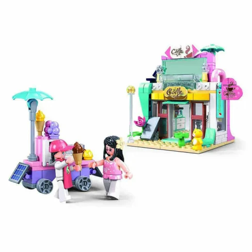 Metropolis Slubucks 241 Piece Building Block Set Educational Toy for Kids, Featuring Detailed Construction and Creative Play, Includes 241 Pieces for Building Various Structures - Metropolis slubucks - Image 2