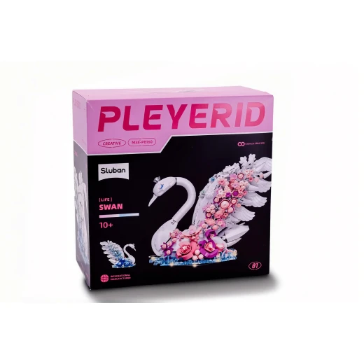 مجموعة مكعبات بناء PLEYERID للبجع مع إضاءة، تتضمن 932 قطعة للتجميع والعرض الإبداعي، هدية مثالية للبالغين والأطفال، تصميم مفصل وتجميع سهل - بلييريد - Image 2